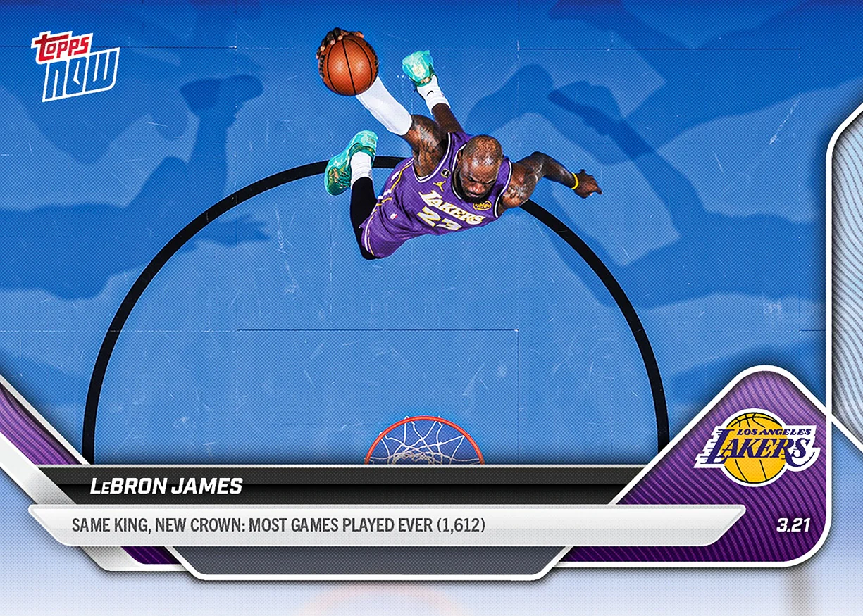 LeBron James - 2025-26 NBA Topps NOW® - Card 221 - PR: 11227