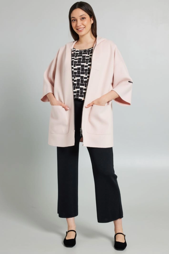 Printed jersey T-shirt - BLACK WHITE PINK