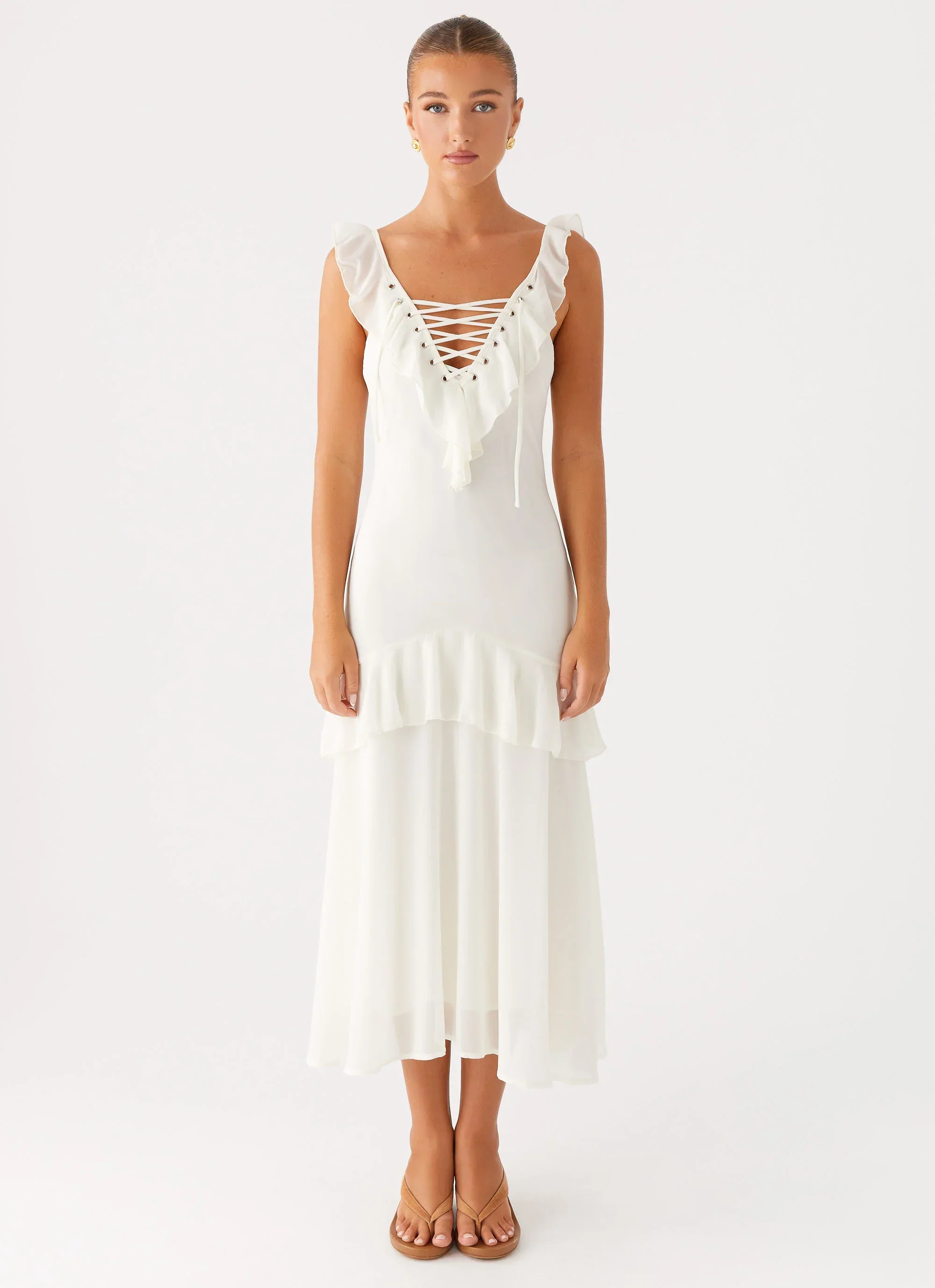 Celie Midi Dress - Ivory