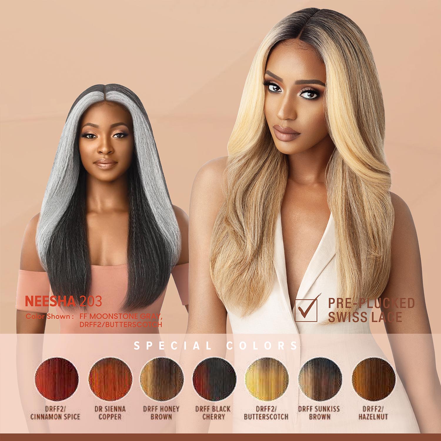 Outre HD Lace Front Wig Soft N Natural Neesha 203