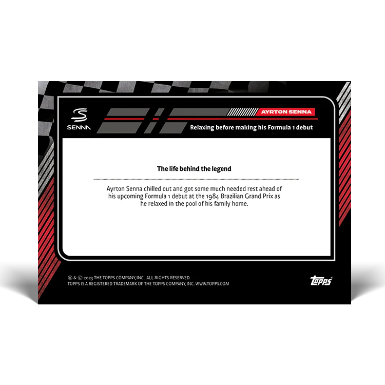 Topps UK - The Story of Senna - Card #5