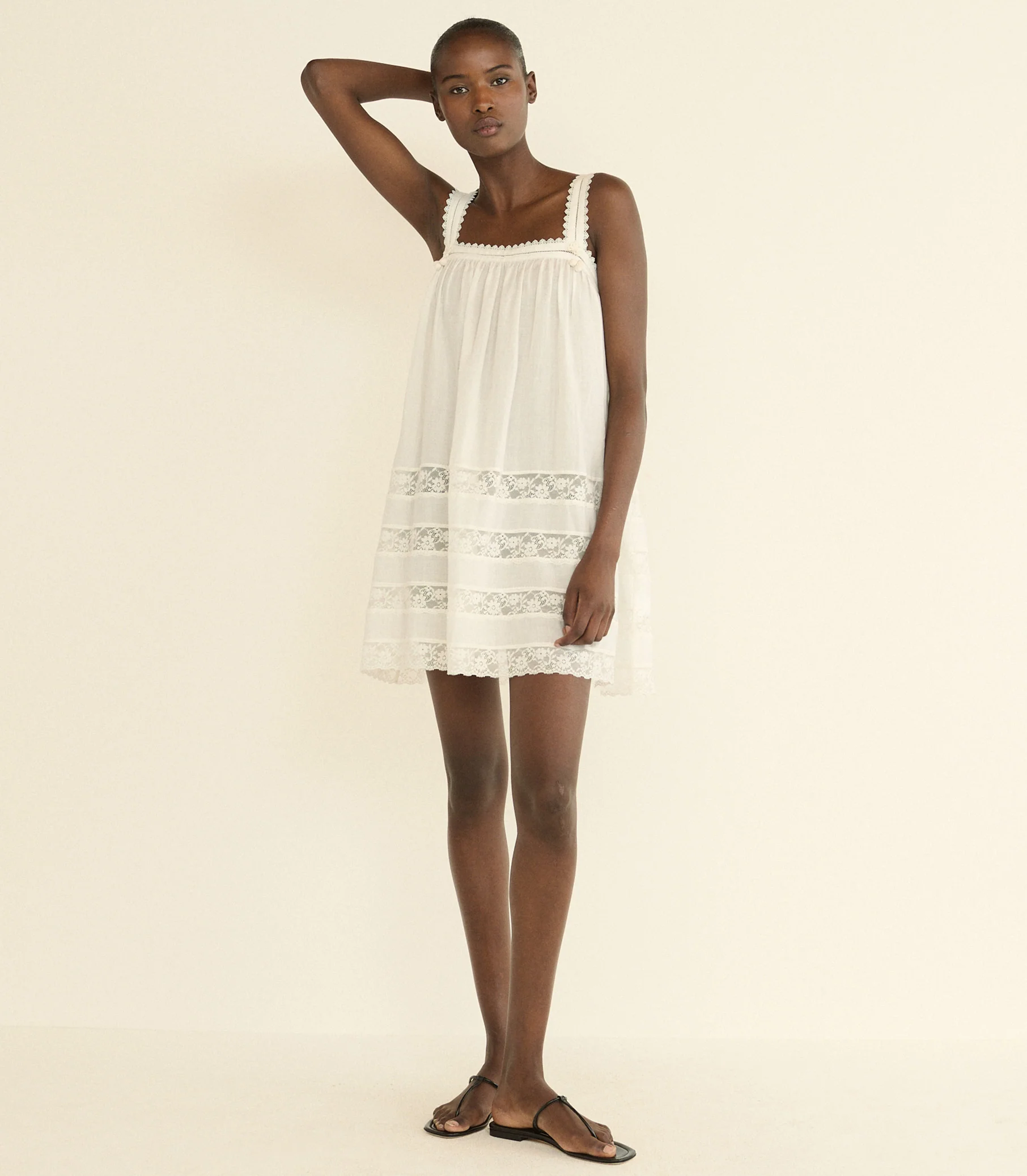 Aloise Mini Dress - Salt