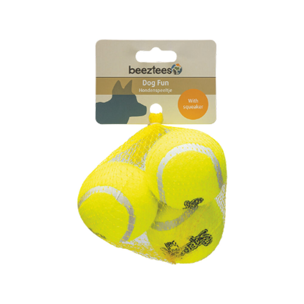 Beeztees Tennis Balls with Squeaker