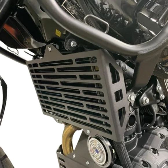 Grille de radiateur Motoboxer aluminium - NoirROYAL ENFIELD 450 HIMALAYAN 450 - 2024 - 2025Ref : MTB0029 / E10-001B