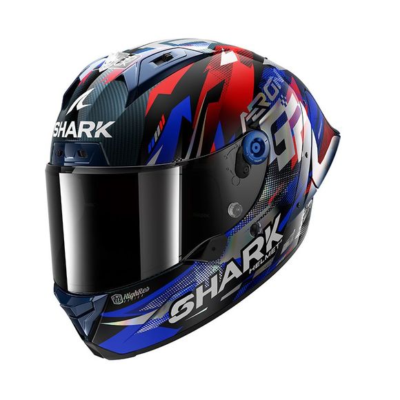 Shark AERON-GP FIM RACING #1 REPLICA ZARCO VICTORY 2025 Full-Face Helmet - Carbon / BlueRef : SH1885