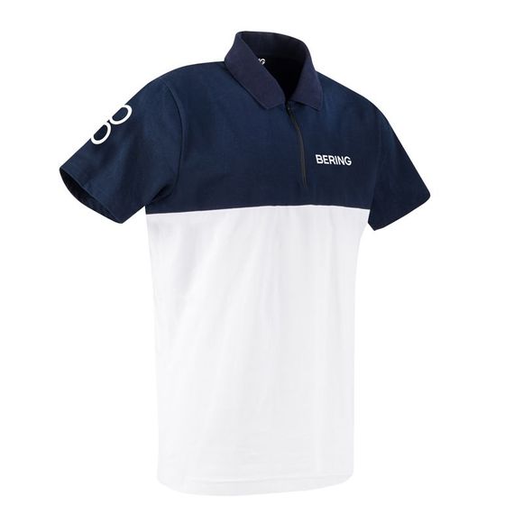 Polo Bering 2023 - HOMME - Blanc / BleuRef : BR1593