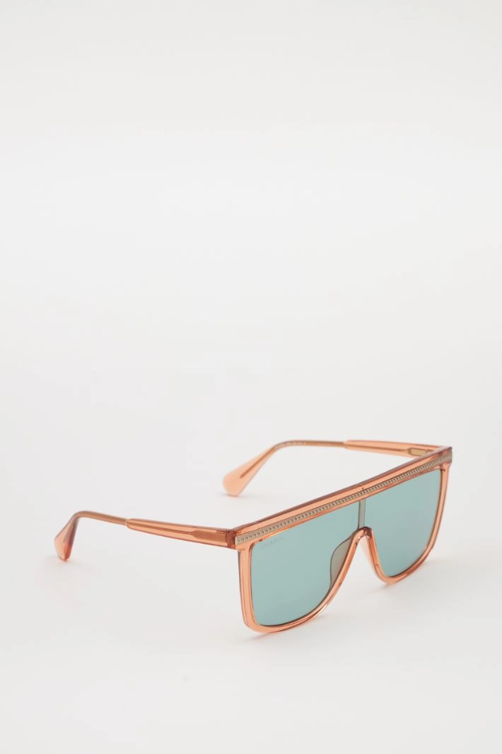 Mask glasses with studs - PEACH GREEN