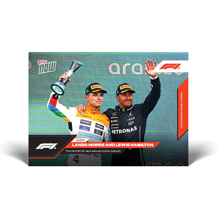 Topps UK - Two British drivers secure home podium - F1 TOPPS NOW® Card #31