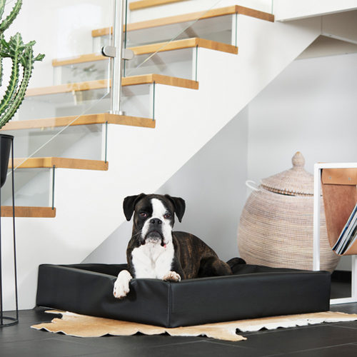 Bia Faux Leather Cover Taupe - 50 x 60 cm