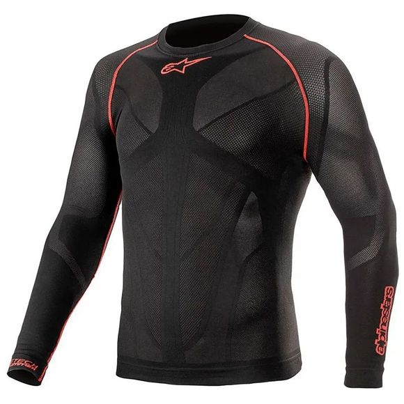 Alpinestars RIDE TECH V2 TOP LS SUMMER Technical Shirt - Black / RedRef: AP12371