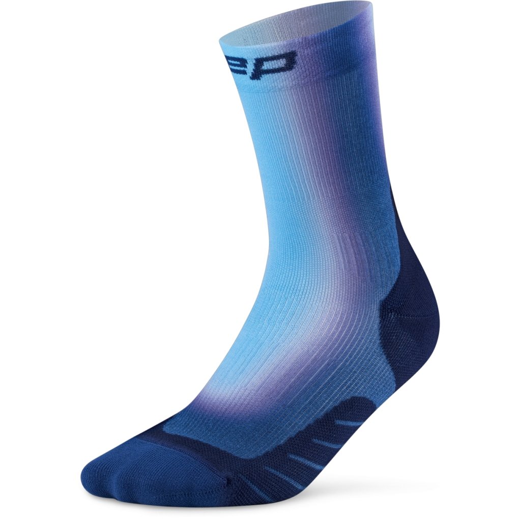 CEP Core Run Edt. Gradient Mid Cut Compression Socks Men - blue