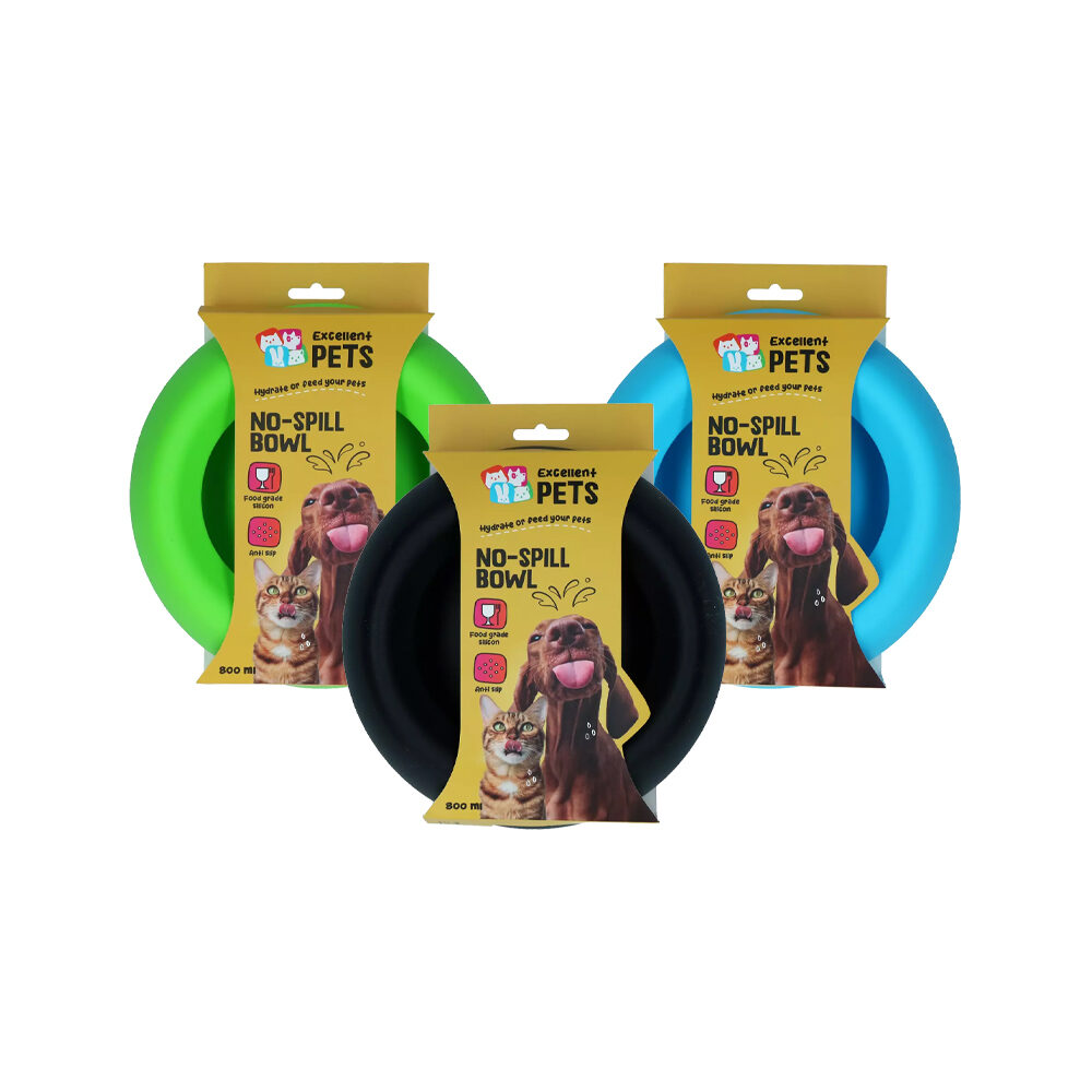 Excellent Pets No-Spill Bowl - Anthracite