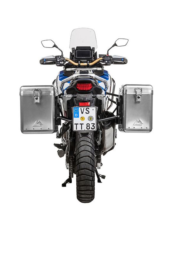Touratech ZEGA Mundo 38/45 suitcase - Black support included - AluminumRef: Trt01130A / 01-403-7185-0
