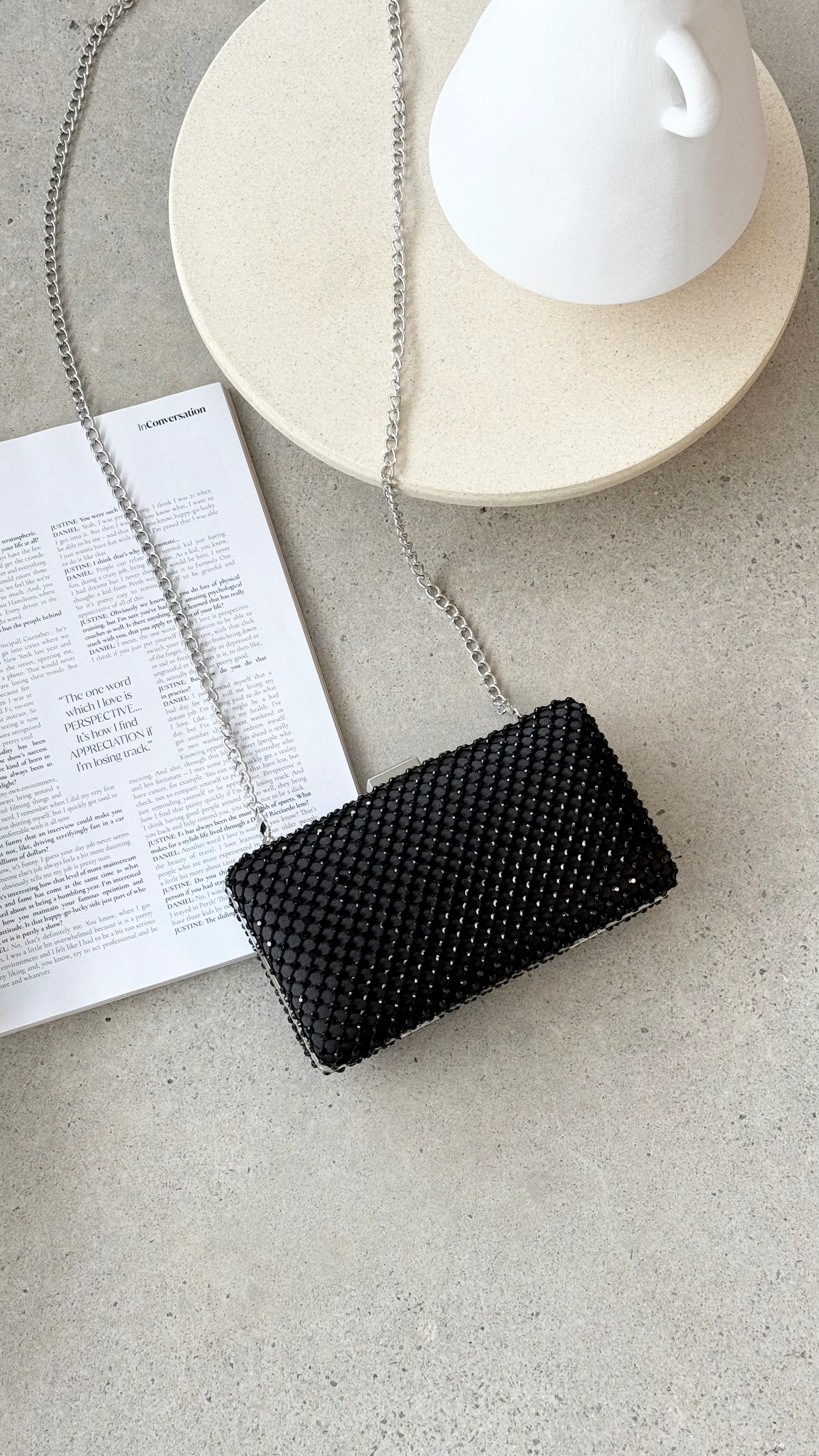 Sloan Clutch Bag - Black