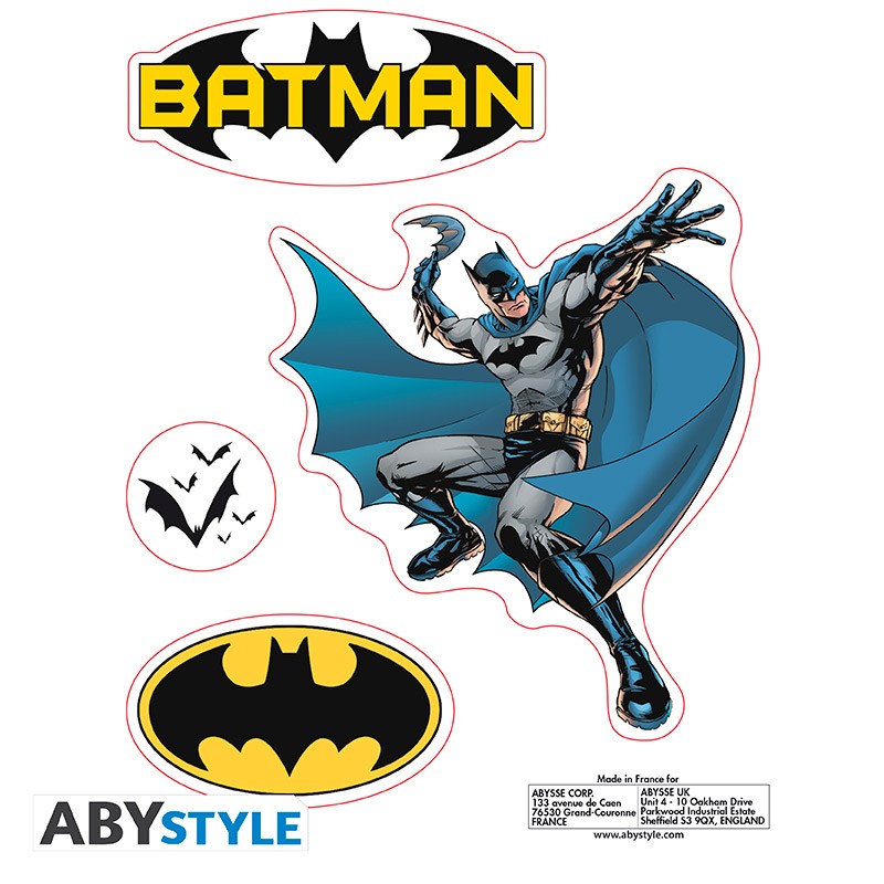 DC COMICS Mini Stickers Batman et Logo (16x11cm)