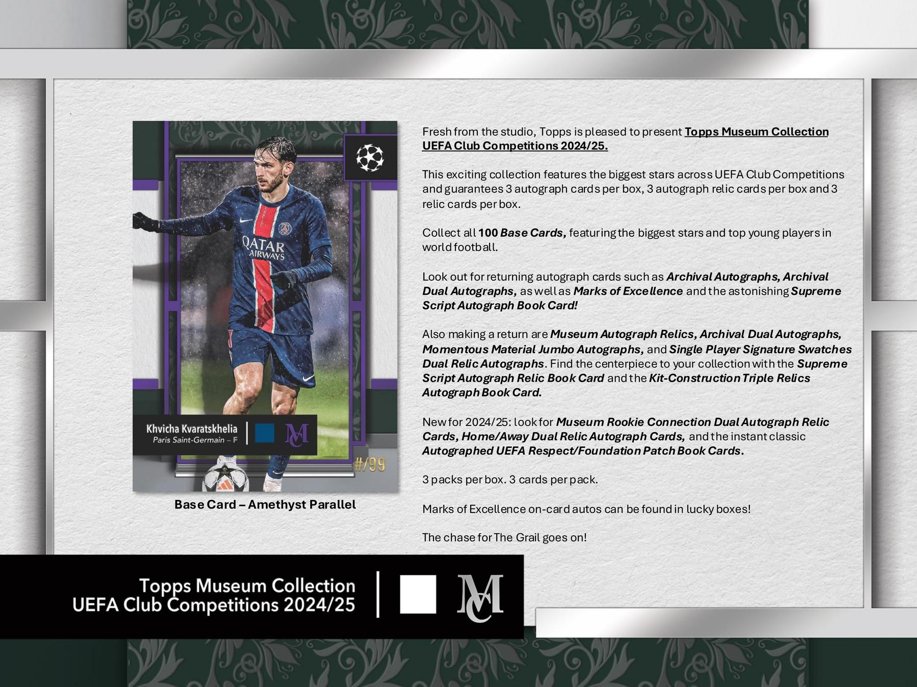 2024/25 Topps UEFA Club Competitions Museum Collection Soccer Hobby