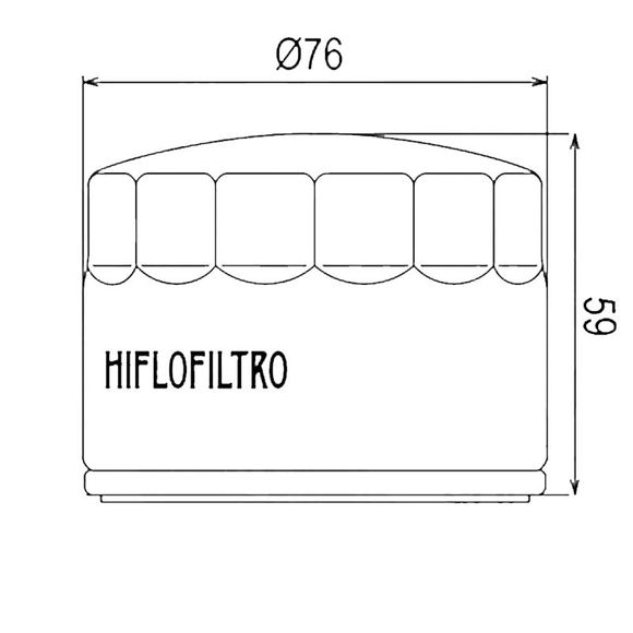 Filtre à huile HifloFiltro HF552 Type origineRef : HF0729 / 07120136