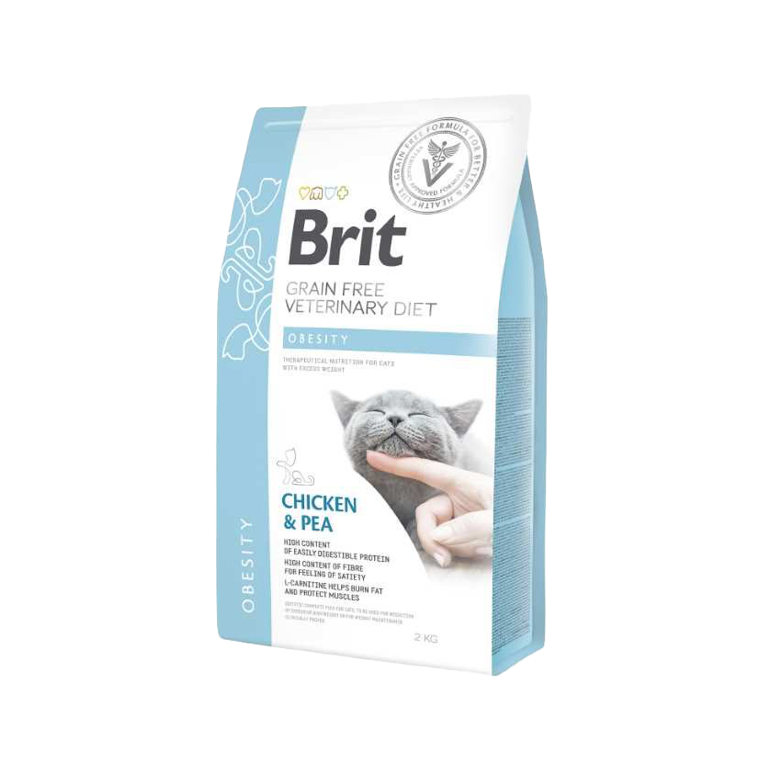 Brit Veterinary Diet Cat - Grain free - Obesity - 2 kg