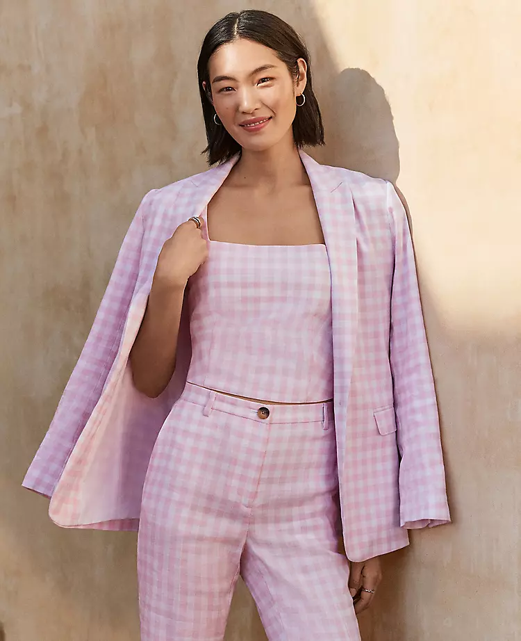 The Gingham Longline Blazer