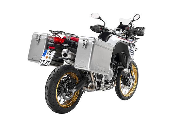 Touratech ZEGA Mundo 38/45 suitcase - Black support included - AluminumRef: Trt00975A / 01-082-6185-0