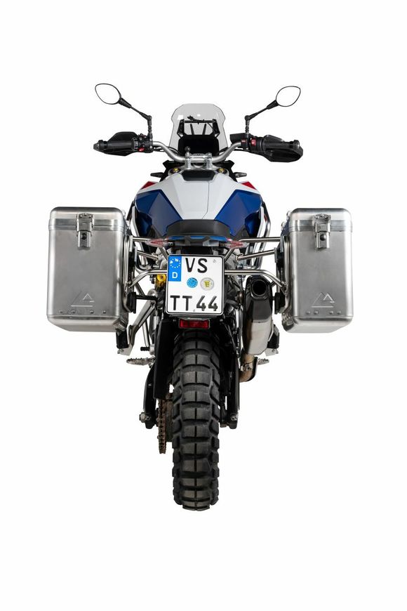 Touratech ZEGA Mundo 31/38 suitcase - Black support included - AluminumBMW 900 F 900 GS - 2024 - 2026Ref: Trt00994A / 01-083-6180-0