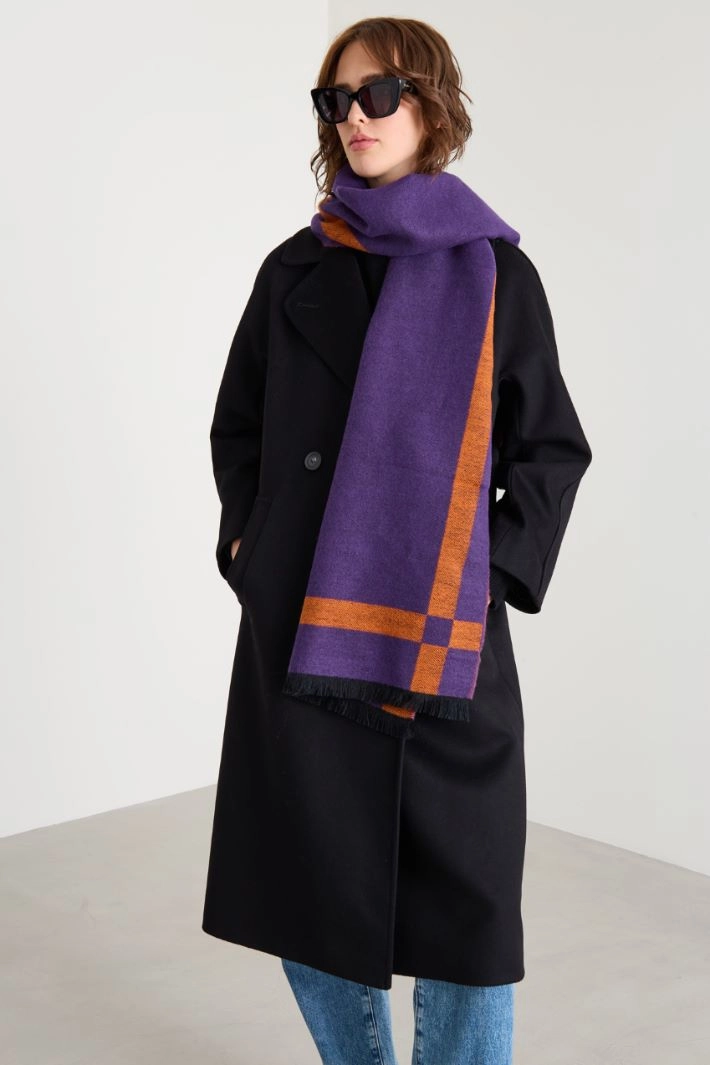Soft stole - PURPLE ORANGE