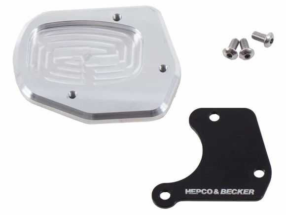 Extension de béquille Hepco & Becker latérale - noir/argentRef : HBE00600A / 4211971 00 91