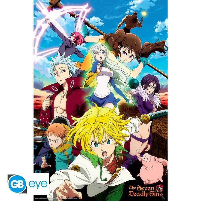 THE SEVEN DEADLY SINS S3 Poster Meliodas & Sins (91.5x61)