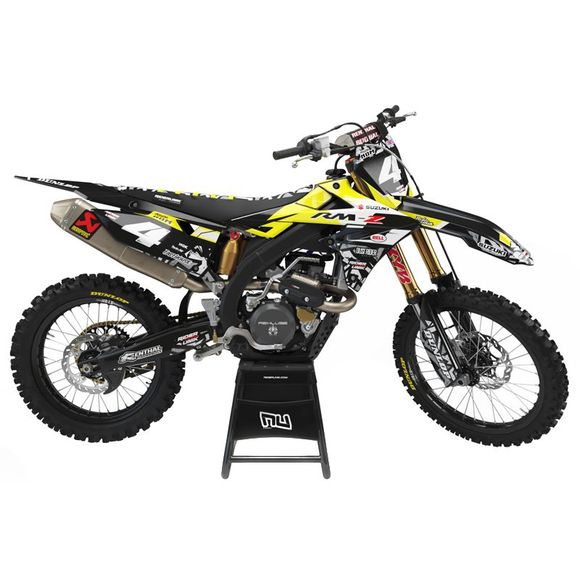 Kit déco RiderUnik PICAM - Noir / JauneSUZUKI 250 RM-Z 250 - 2019 - 2024Ref : RU1253 / SUZ-PICAM-8