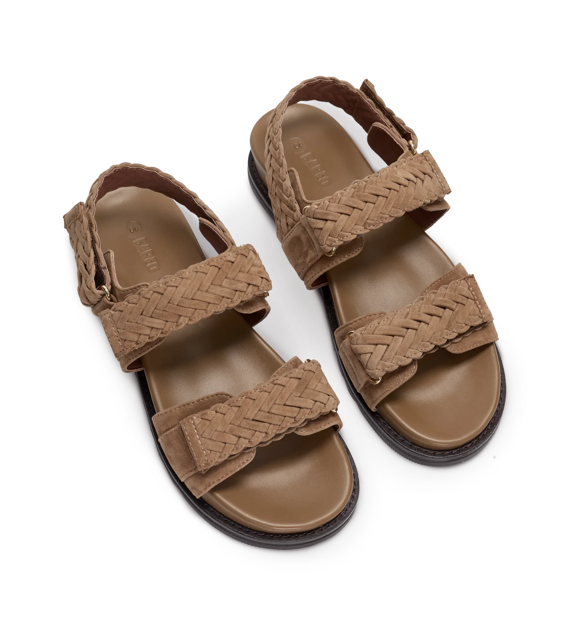 Cygnet Coffee Tan Suede Chunky Sandals