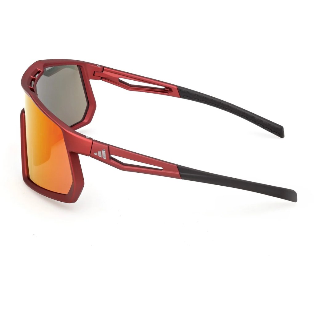 adidas Kentro SP0123 Glasses - Matte Red / Roviex Mirror