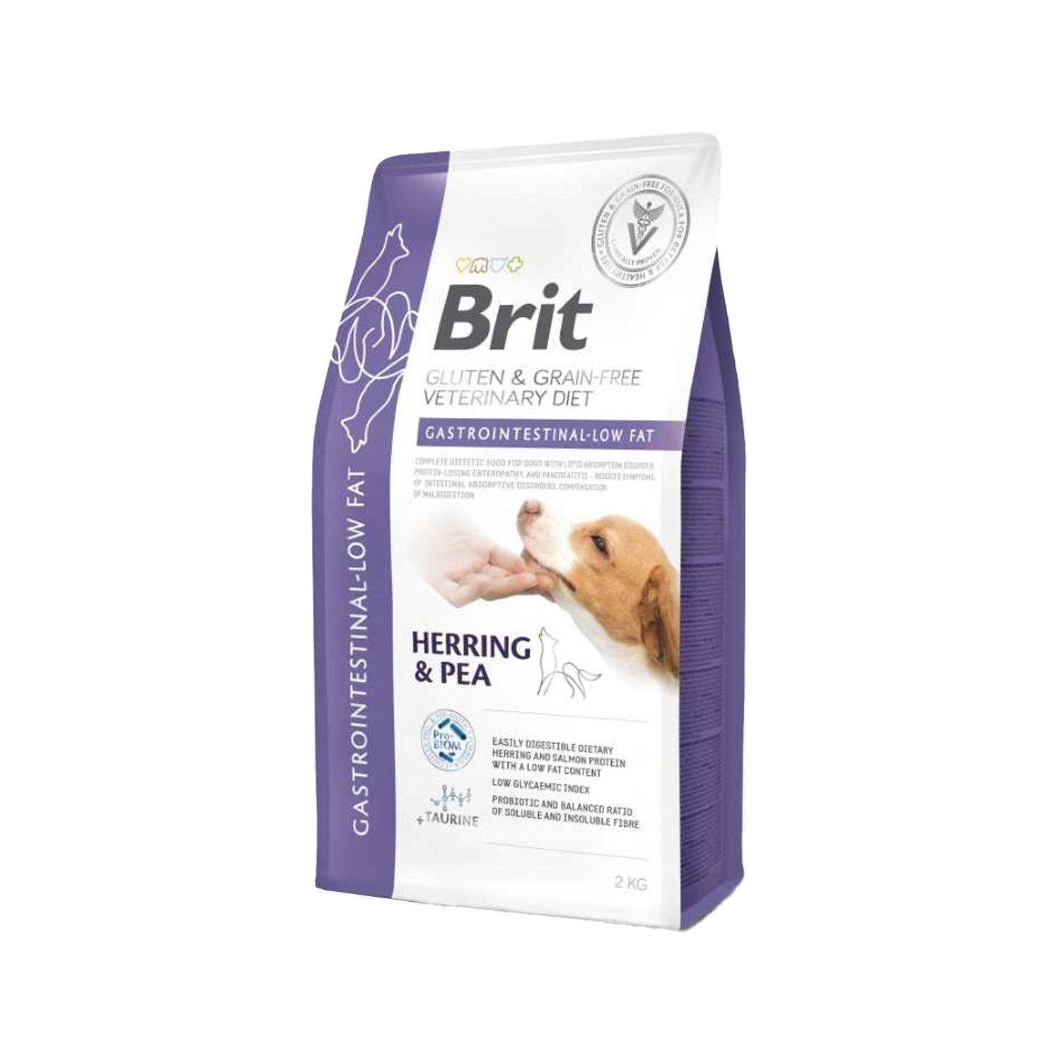 Brit Veterinary Diet Dog - Grain free - Gastrointestinal Low Fat - 2 kg