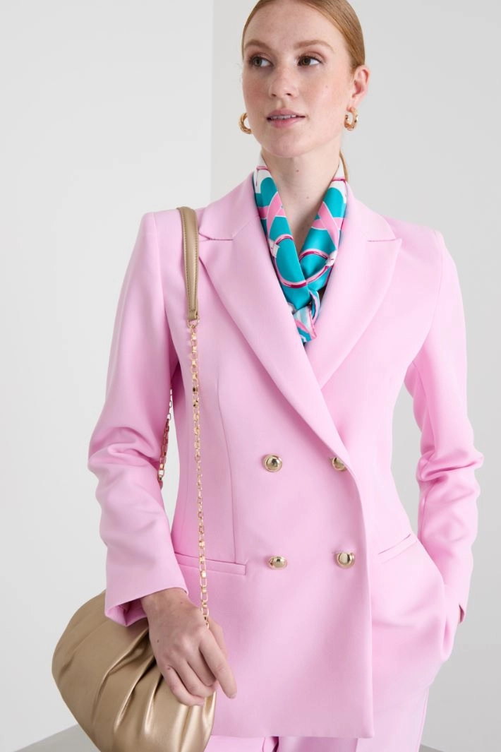 Silk twill scarf - LIGHT BLUE