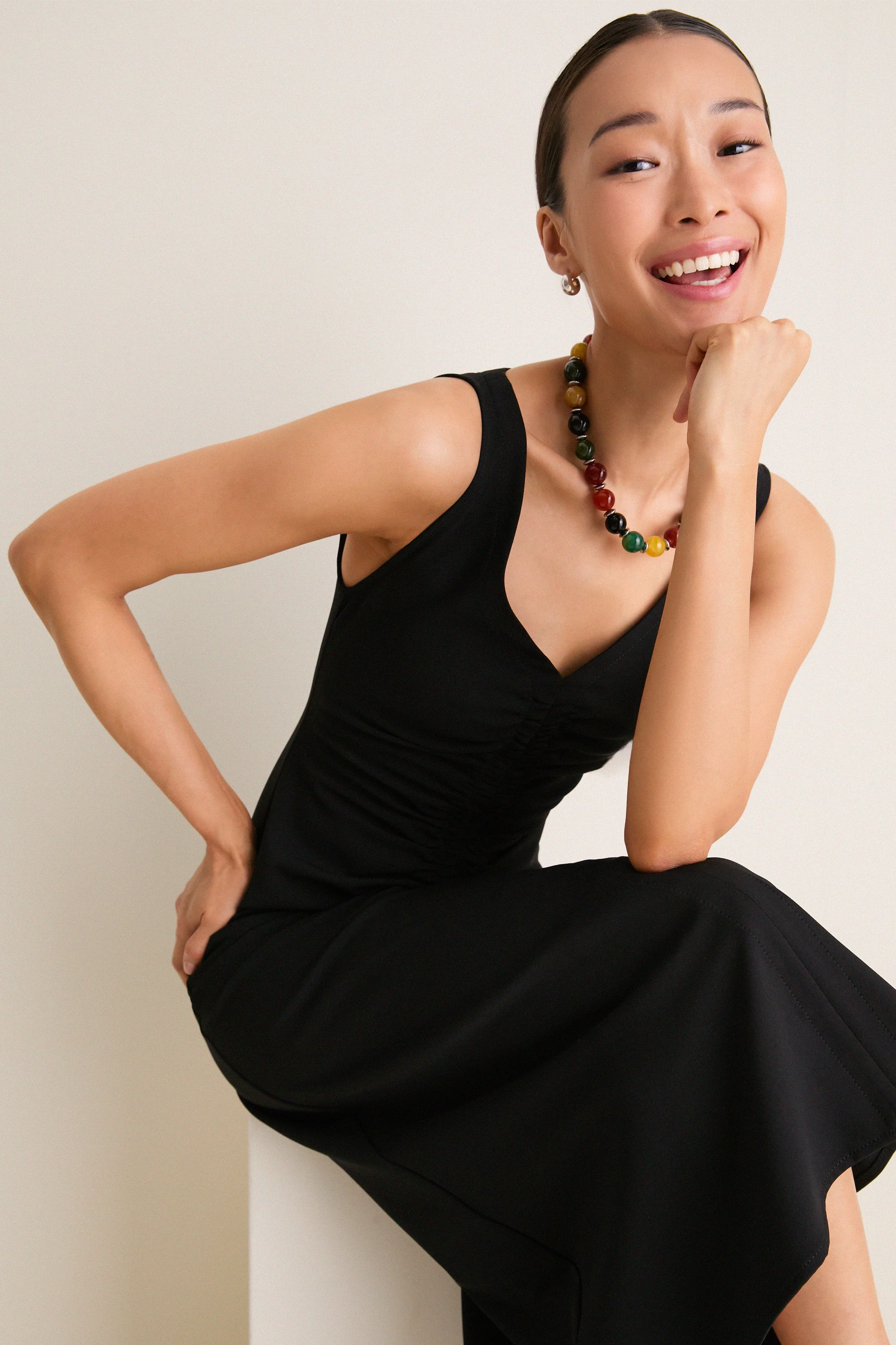 Black Sleeveless Juniper Dress