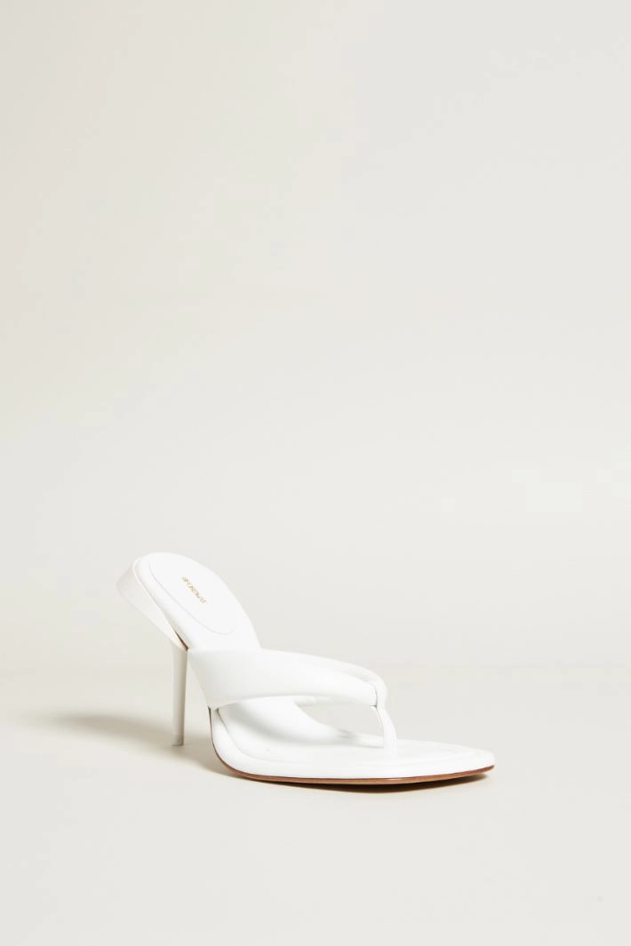 Heeled mules - WHITE