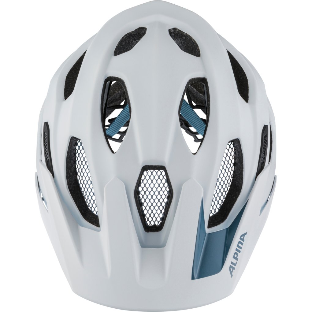 Alpina Carapax 2.0 Bike Helmet - white pebble blue matt