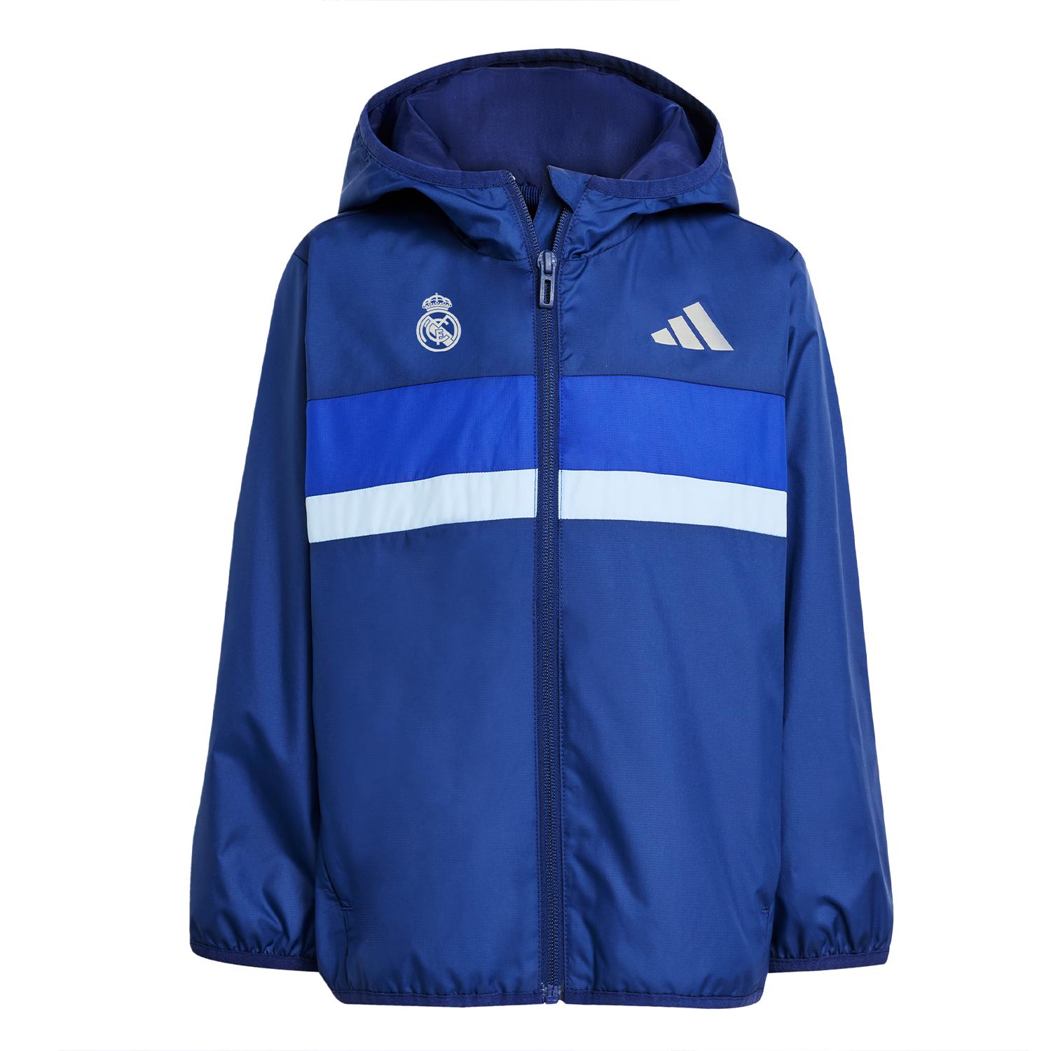 Kids adidas Tiberio Windbreaker Dark Blue