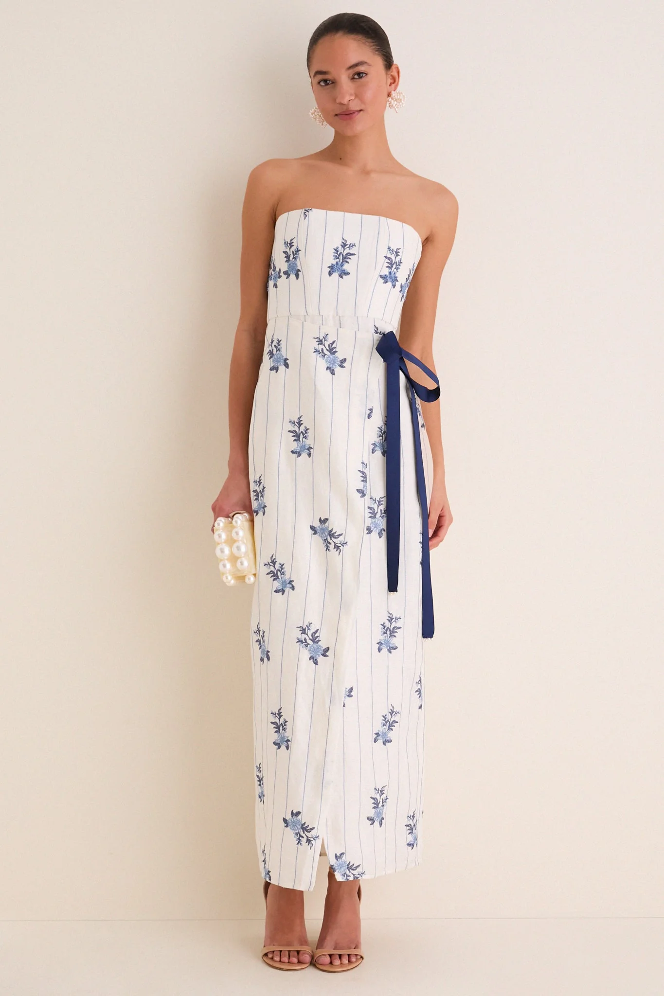 Valle Cinefila Strapless Maxi Dress