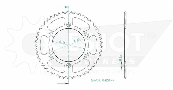 Couronne Esjot 49 dentsRef : ESJO00090A / 12113025