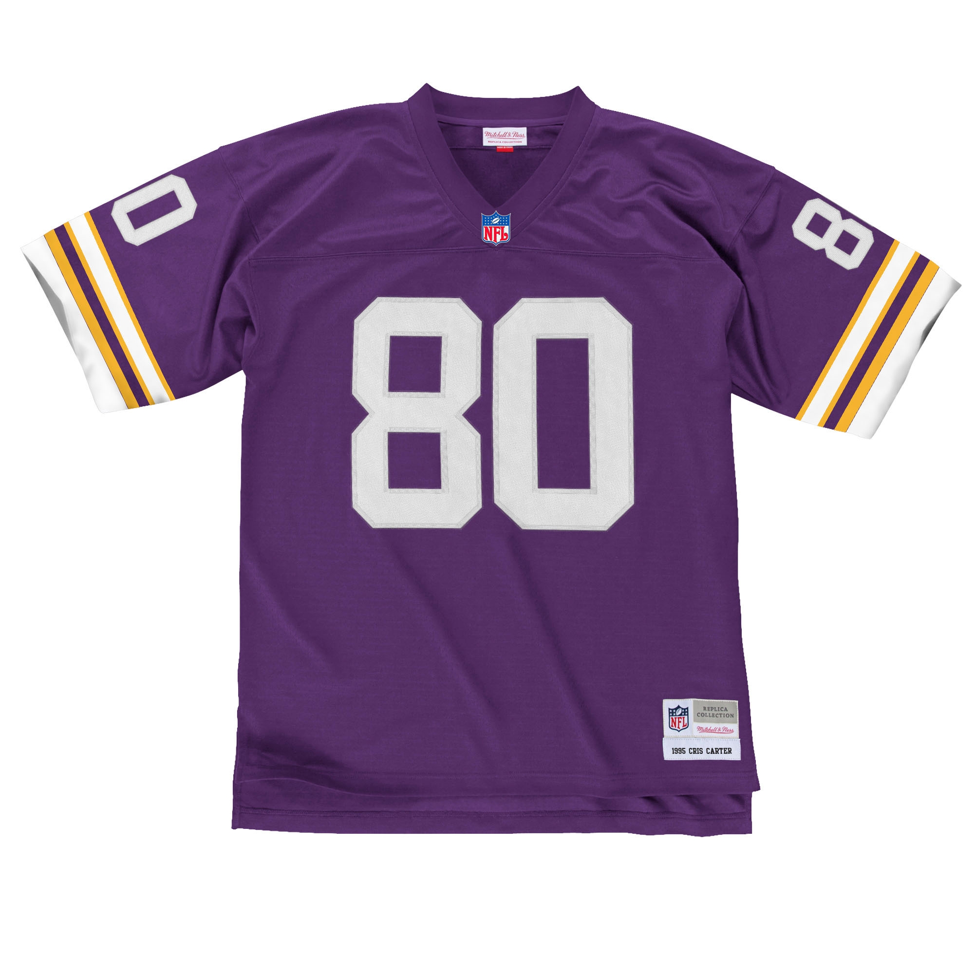 Cris Carter #80 Minnesota Vikings Mitchell & Ness Throwback NFL Jersey Purple