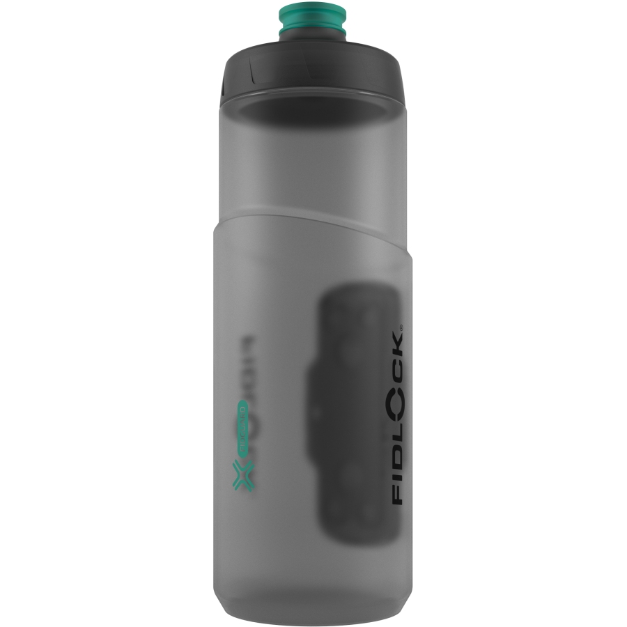 Fidlock Twist Single Bottle Antibacterial + Bottle Connector - 600ml | transparent black