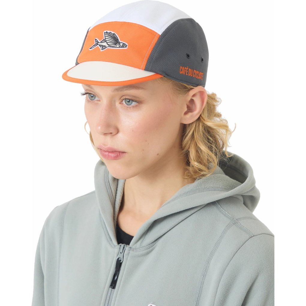 Café du Cycliste Gravel Summer Cap - anthracite/scarlate