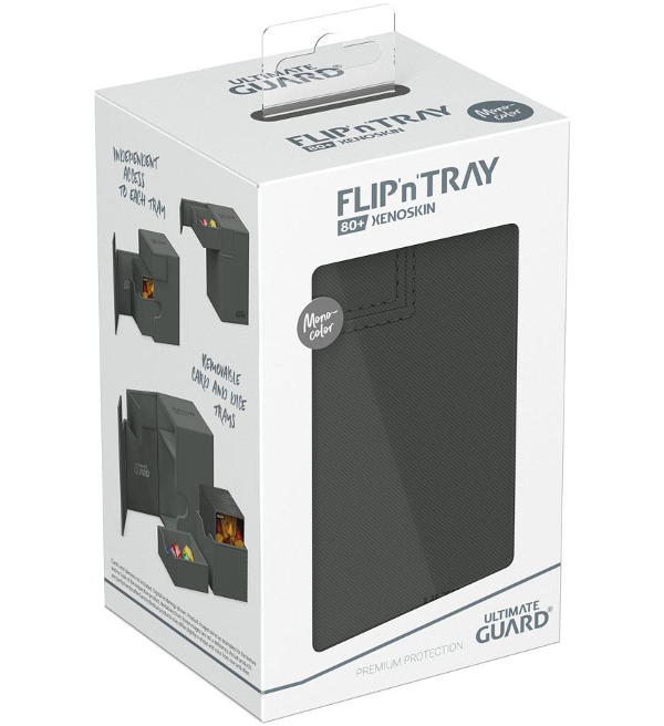 Ultimate Guard Flip'n'Tray Deck Case 80+ XenoSkin Monocolor - Grey