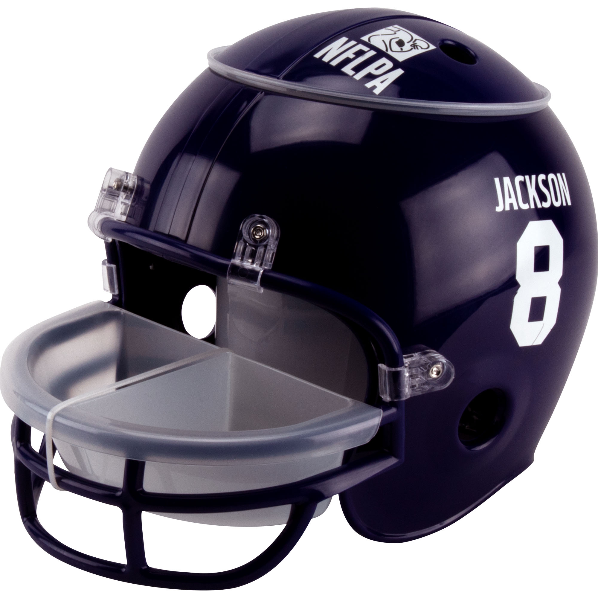 Lamar Jackson #8 Baltimore Ravens NFLPA Snack Helmet (incl. Team Sticker-Set)