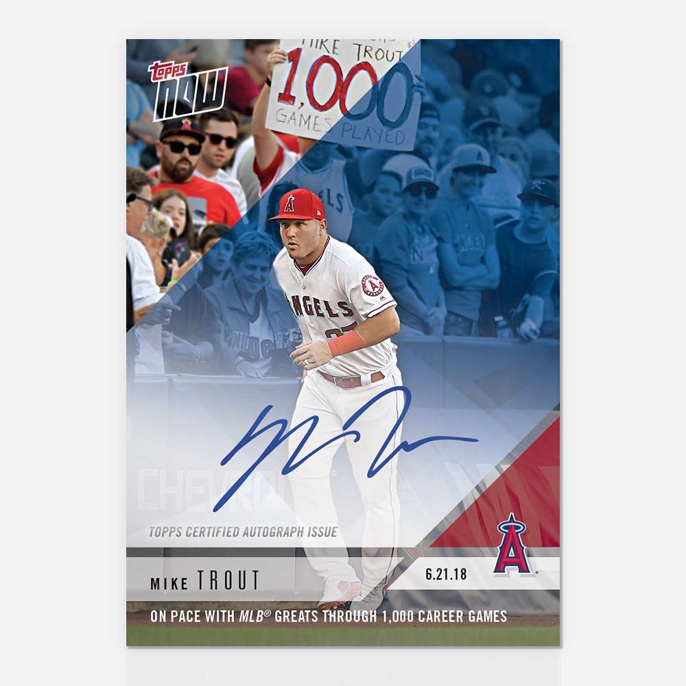 On-Card Autograph # to 49 - Mike Trout - TOPPS NOW®