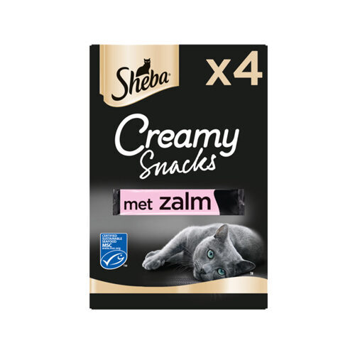 Sheba Creamy Snacks Salmon - 8 x 12g