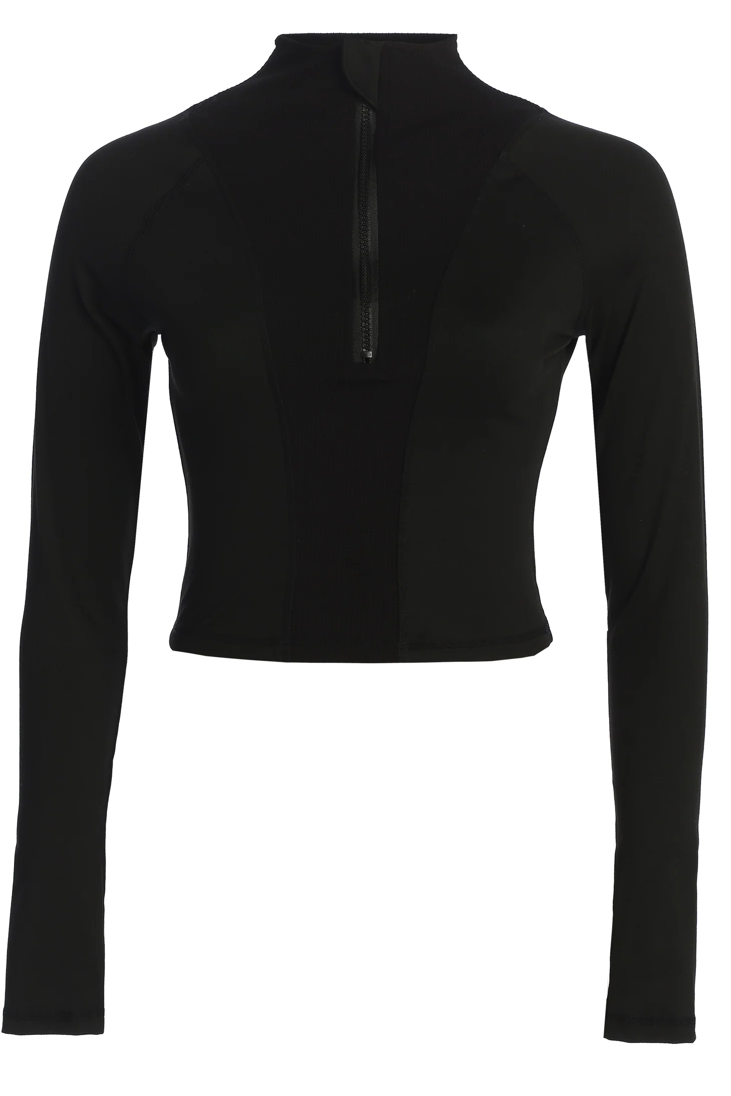 Black Momentum Ribbed Top