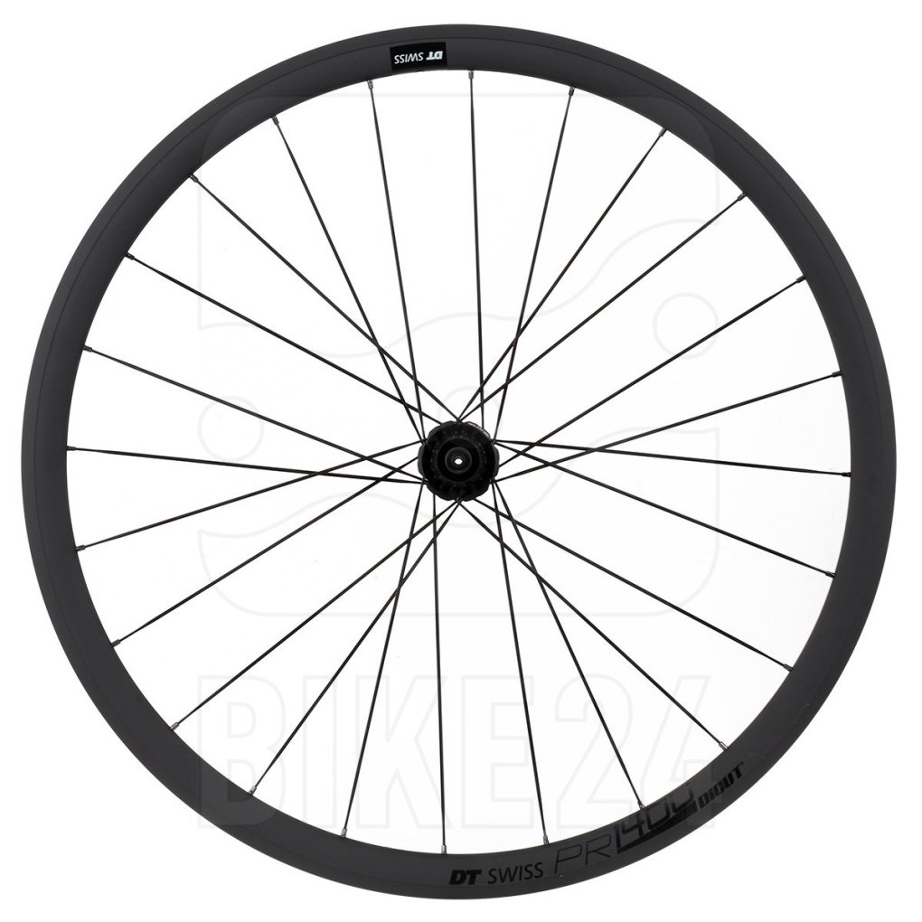 DT Swiss PR 1400 DICUT 32 OXiC - Rear Wheel | Clincher | Double Crossed - QR - black