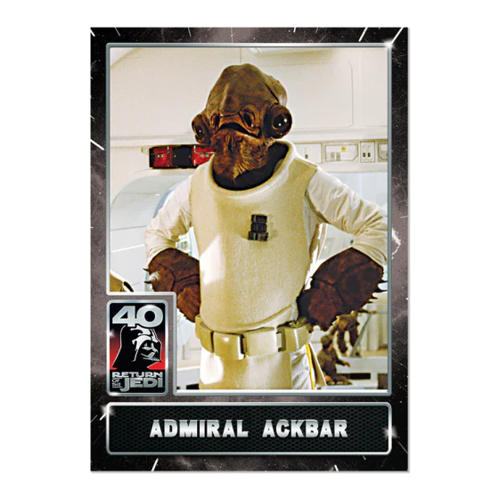 2023 Topps Star Wars: Return of the Jedi™ 40th Anniversary Card #4 - Admiral Ackbar - Topps UK