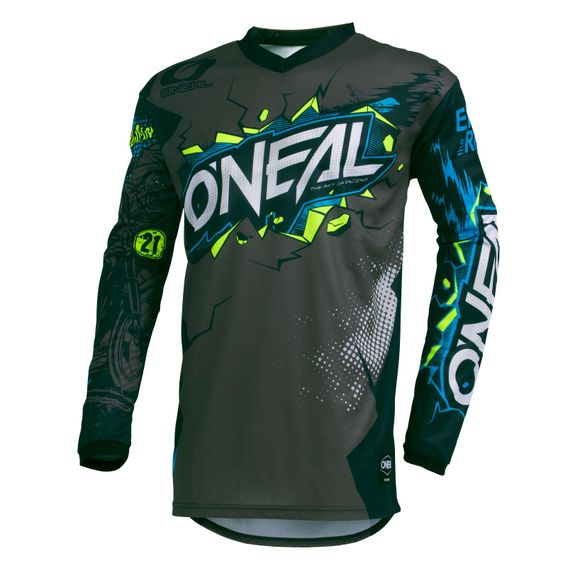 Maillot cross O'Neal ELEMENT YOUTH - VILLAIN - GRAY - GrisRef : OL1119
